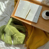 monstera plush pillow, original, planty plush, plant pillow for bedroom